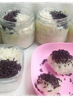 Foto resep Ketan Susu Keju ala Dessert Box