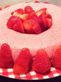 Foto di Bavarese di fragole