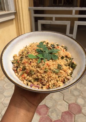 A picture of Dambun couscous.
