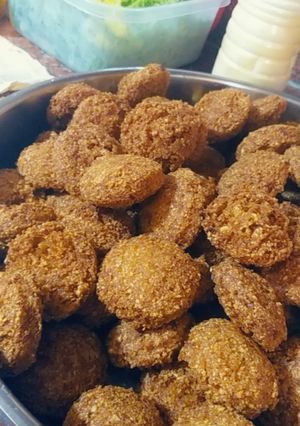 A picture of Homemade Falafel.