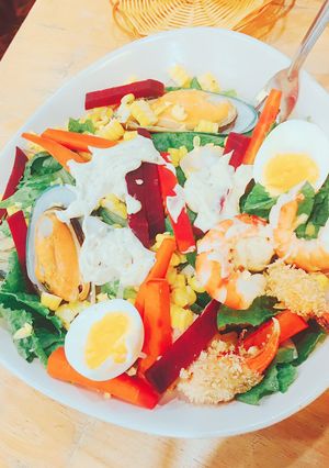 Hình của món Salad hải sản.