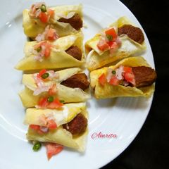 A picture of Omelette Soya stick Tacos.