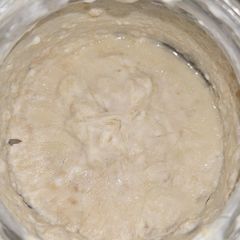 A picture of Keto Greek Yogurt Ice Cream with Peanut Butter and Rose Water.