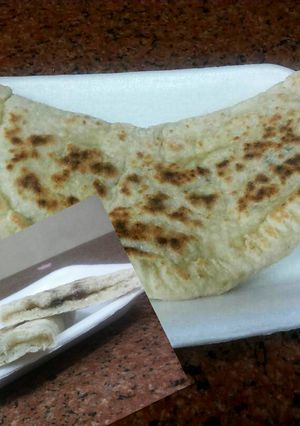 صورة لوصفة خبز الطاسة محشي سكر وقرفة و فواكه مسكرة