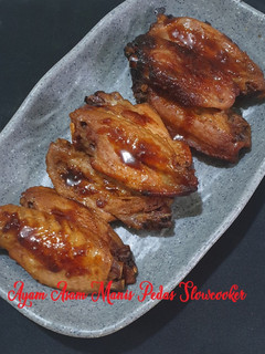 Foto resep 183. Sayap Ayam Asam Manis Pedas Slowcooker