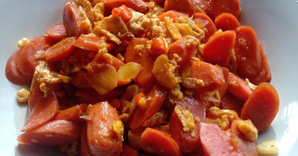 Resep Tumis Sosis Telur (6) Rasanya Maknyus