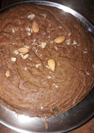 பாதாம் கீ கேக் (badam ghee cake recipe in tamil) செய்முறை முக்கிய புகைப்படம்