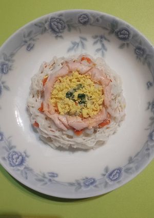 A picture of Salmon Potato Egg Salad.