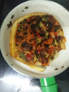 Una foto de Pizza con pan de molde