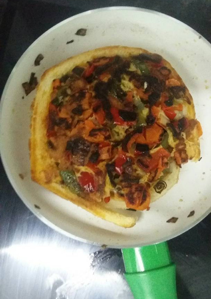 Una foto de Pizza con pan de molde