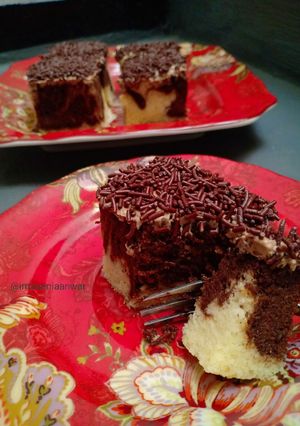 Foto resep Marmer Cake Putih Telur