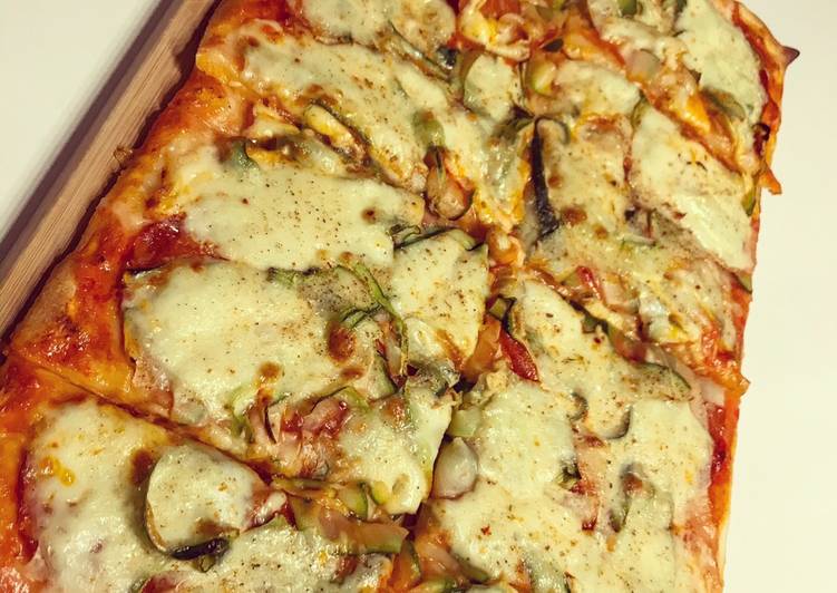 Recette De Pizza chorizo courgette