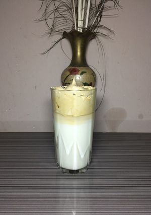A picture of Dolgona coffee.