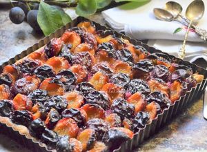 Une photo de Tarte aux prunes du jardin, façon Grand maman