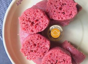Gambar Apam Nasi Beetroot & Dragonfruit