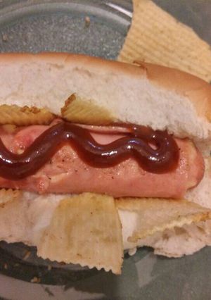 Una foto de Panchones o panchos con jamón y queso