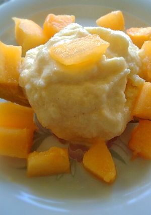 A picture of MuskMelon Icecream.