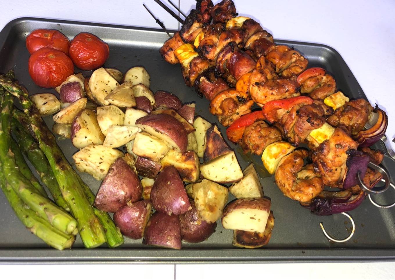 Brochetas de pollo
