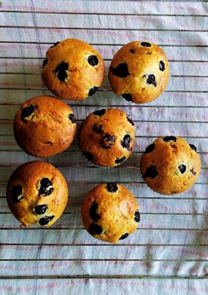 A picture of Blueberry Cinnamon Muffins.