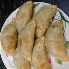 A picture of Mava stuff Gujiya.