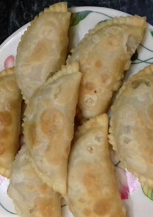 A picture of Mava stuff Gujiya.