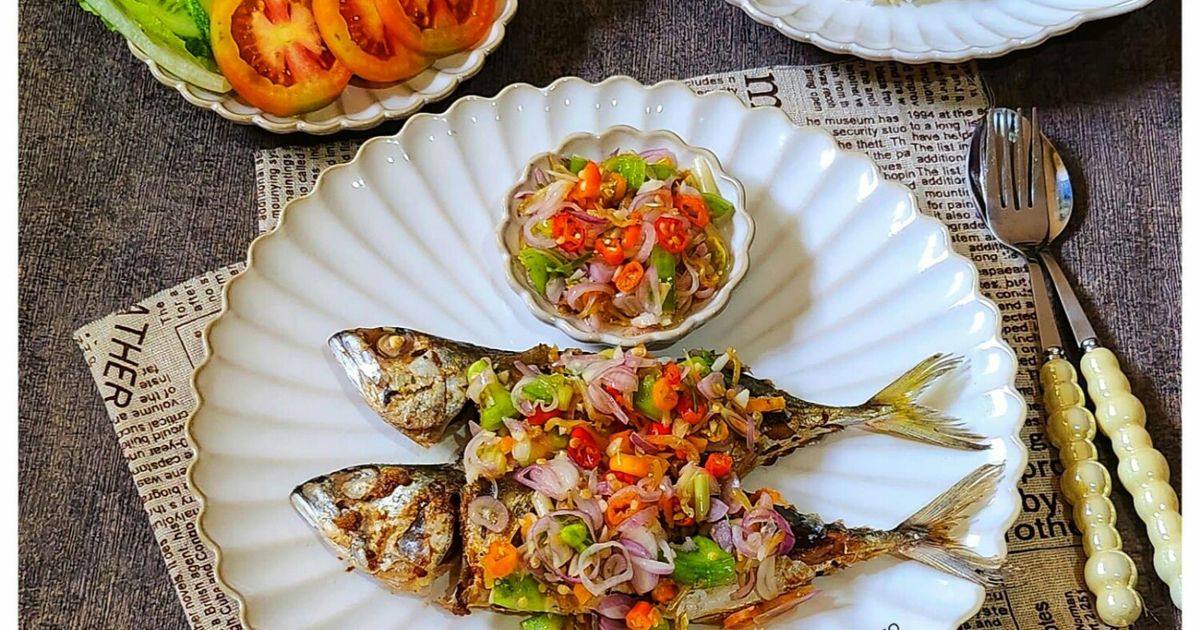 Ikan Kembung Goreng Sambal Matah Teri