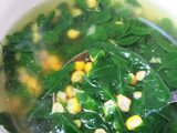 Sayur bening daun kelor + jagung manis