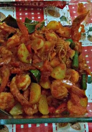 Foto resep Udang Balado (with kentang&buncis)