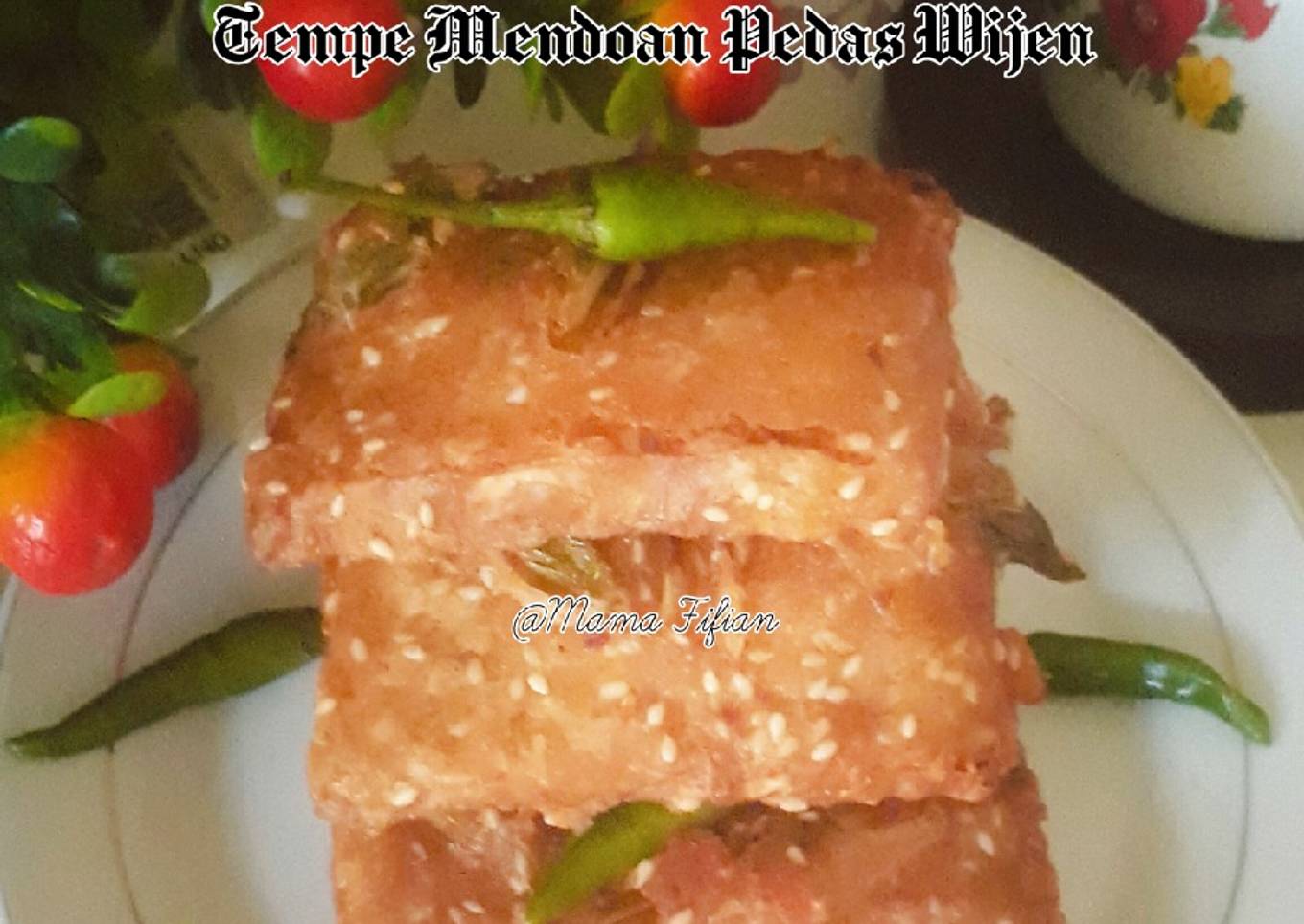 Tempe Mendoan Pedas Wijen