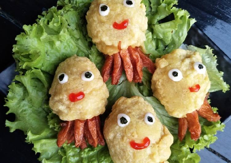 Resep masakan Mini Octopus Corndog | Cara Bikin Mini Octopus Corndog Yang Enak Dan Mudah