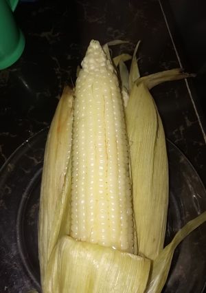 A picture of Boiled maize#4week challenge.