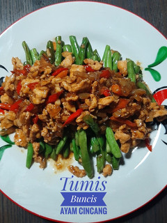 Foto resep Tumis Buncis Ayam Cincang Manis