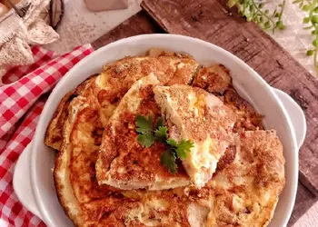 Resep Terbaru Omelet Ham Sosis Keju Ala Warteg