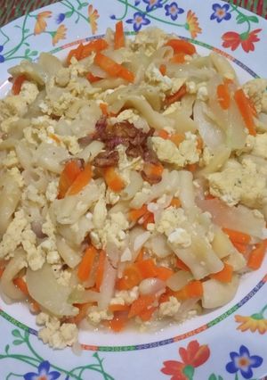Foto resep Orak Arik Telur Makaroni Creamy