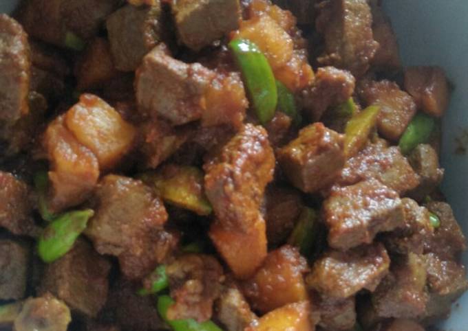 Resep Sambal Goreng Kentang, Hati Sapi + Pete, Enak