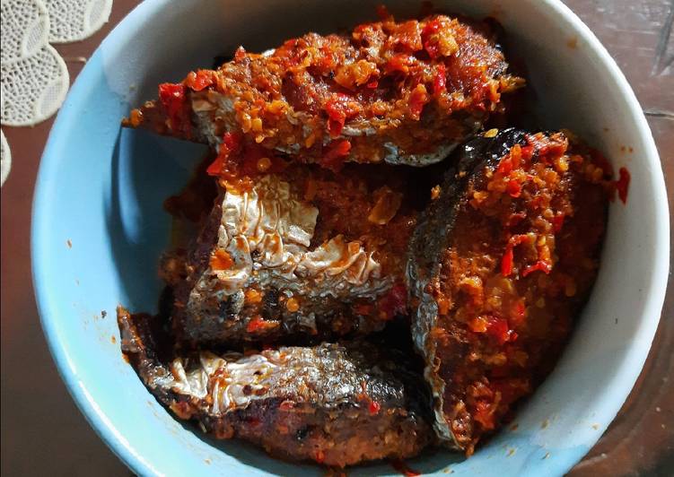 Balado ikan Patin