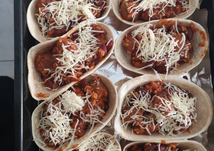 Recette: Barquitas chili con carne