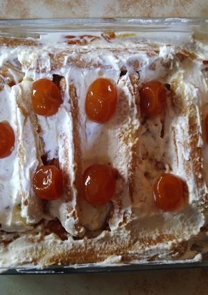 Una foto de Postre de quinotos con vainillas y whisky