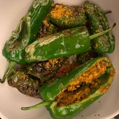 A picture of Stuffed Small shimla mirch.