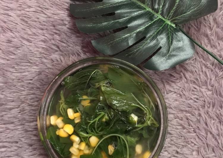 Sayur bayam + Jagung ✨