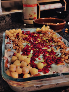 صورة لوصفة فتة الحمص باللبن