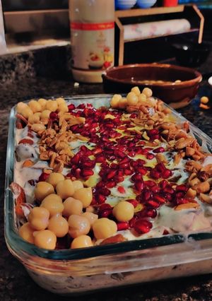 صورة لوصفة فتة الحمص باللبن