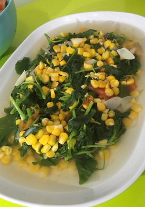 Foto resep Bening bayem jagung