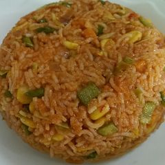 A picture of Schezwan Rice.