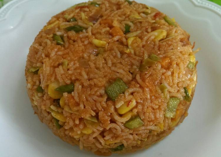 Recipe of Any-night-of-the-week Schezwan Rice