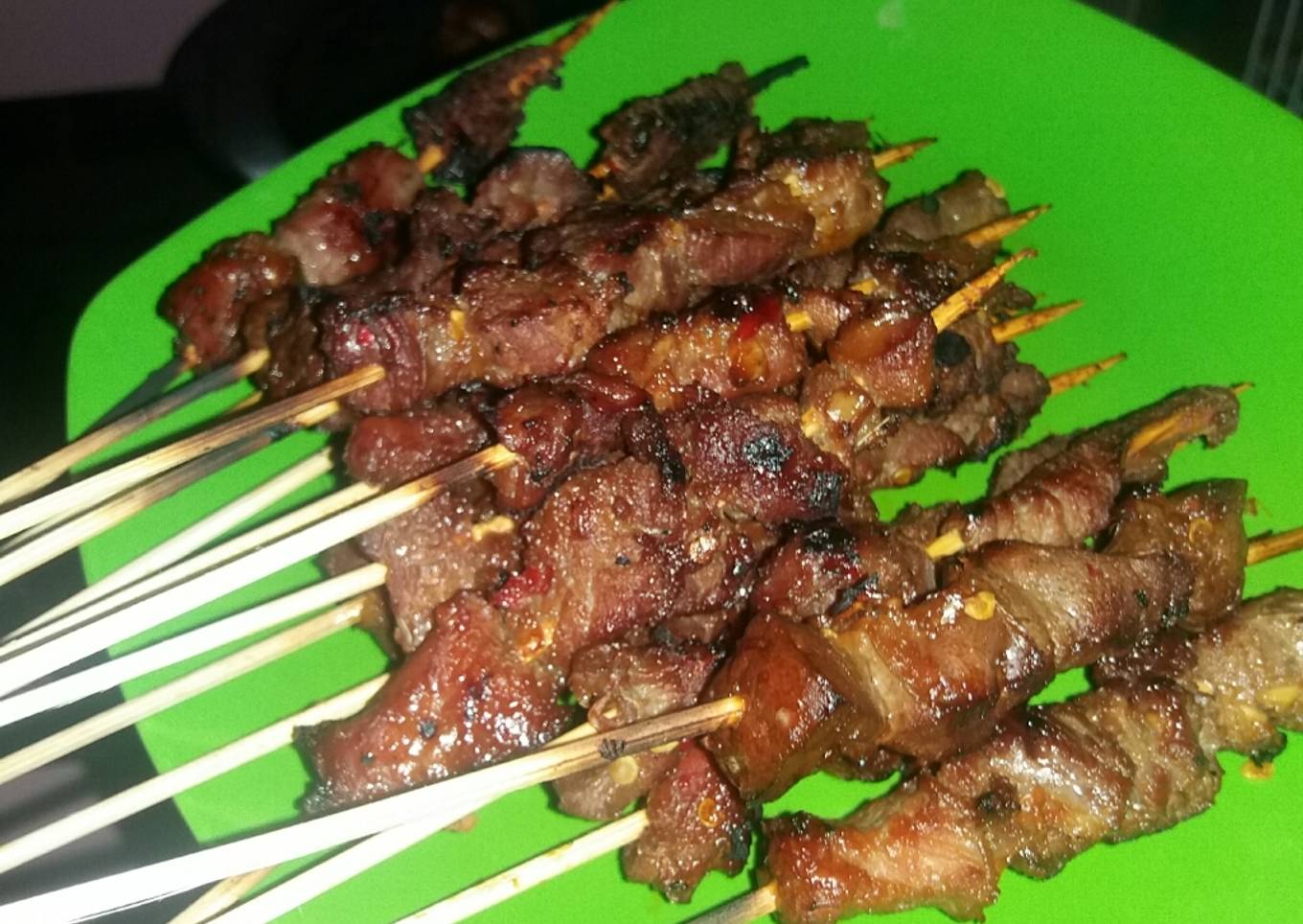 Sate kambing pedas