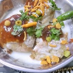 A picture of Brown bread dahi balle.