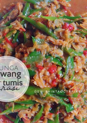 Foto resep Bunga Bawang Tumis Terasi Udang Rebon