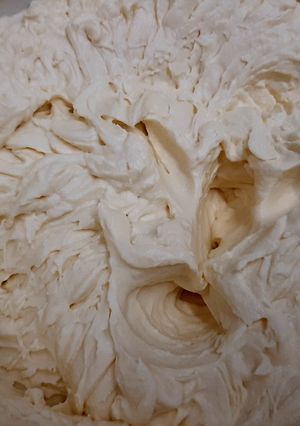 Una foto de Crema chantilly