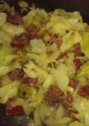 A picture of savory cabbage.